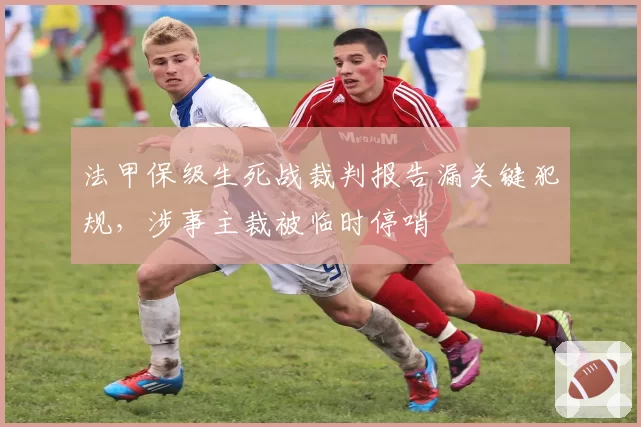 法甲保级生死战裁判报告漏关键犯规，涉事主裁被临时停哨