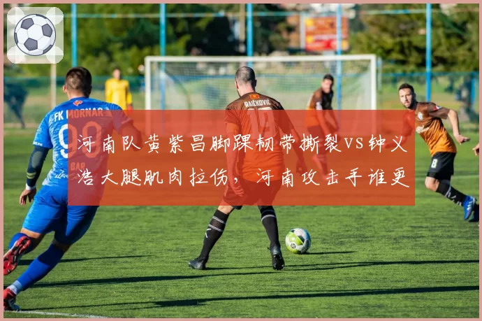 河南队黄紫昌脚踝韧带撕裂vs钟义浩大腿肌肉拉伤，河南攻击手谁更早复出？